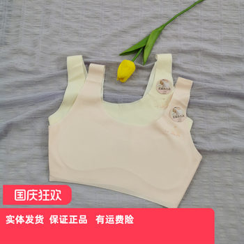 A beautiful lady's developmental period girl's bra 24112178 vest without traces ice silk one-stage steel ringless underwear