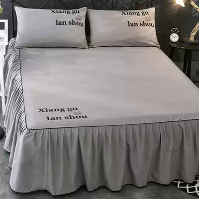 Bed cover Bed skirt single piece Simmons bed mat protective cover Dust cover 1 5 1 8 2 0m Bed apron cover non-slip