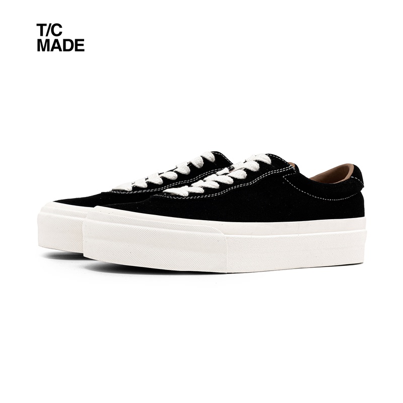 Tcmade 001P Autumn and Winter Leather Upper Low-Top Shoes Vulcanized Shoes Japanese-Style Thick-Soled Canvas Shoes Unisex