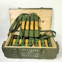 Grenade wine 67-type bullet bag retired wooden box comrades gathering food strong fragrance veterans commemorative nostalgic liquor