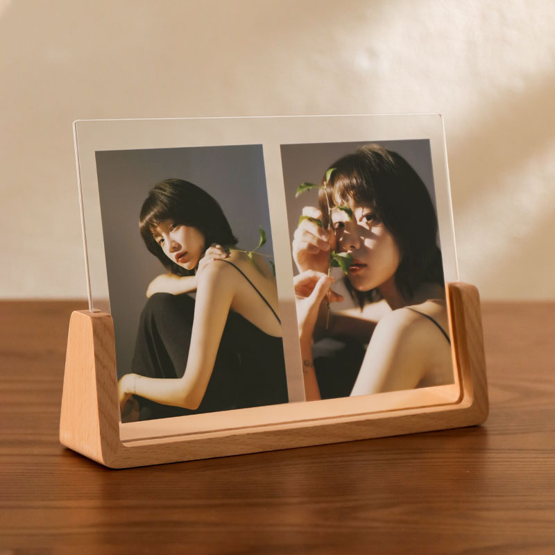 Photo frame table washing photo custom diy made into photo album frame plus printing 8 inch acrylic display frame solid wood