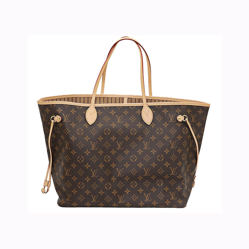 Brand New and Unused Lv Neverfull Medium Shopping Bag Mother-In-Law Bag Beige Lining