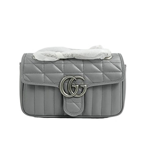 Brand New Gucci Gucci Marmont New Model Marmont 22 Gray Shoulder Crossbody Bag for Women