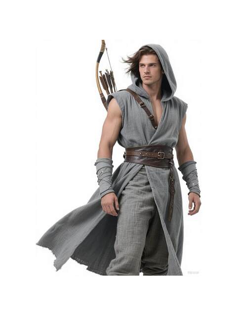 Medieval Sleeveless Coat Renaissance Short Cape Men's Halloween Larp Cosplay Sleeveless Jacket