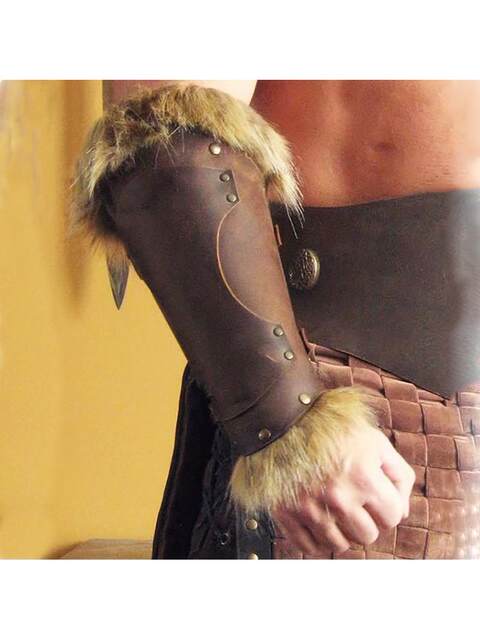 Amazon Independent Site Foreign Trade New Medieval Viking Renaissance Period Retro Fur Hand Guards and Wrist Guards