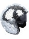 Disco Ball Helmet with Retractable Mirror, Reflective Ball Helmet