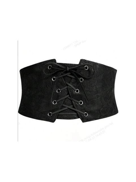 European and American Style Retro High-End Lace Embroidered Waist Belt, Versatile for Dresses, Waist-Cinching, Elegant and Fashionable Decoration