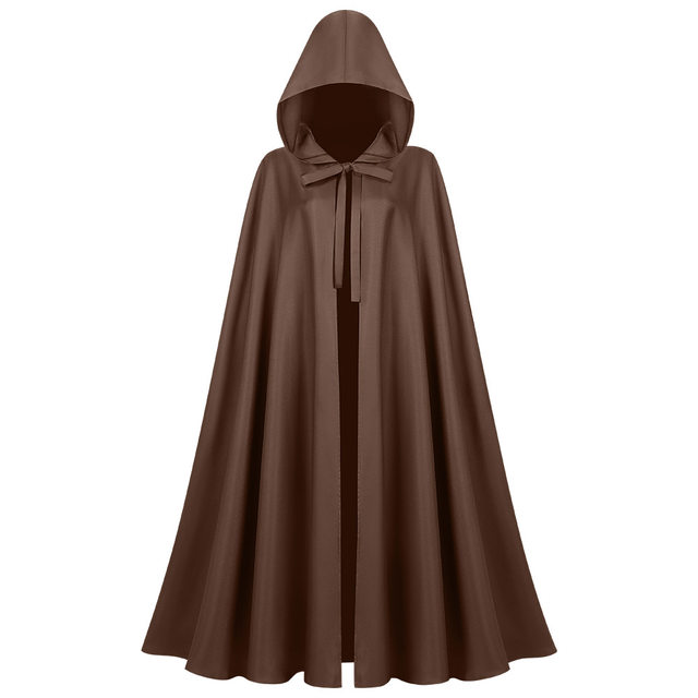 Medieval Cloak Halloween Hooded Robe Monk Robe Cloak Wizard Cloak Cosplay Magic Robe