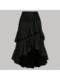 2025 European and American New Style Amazon New Irregular Sweet Style Layered Ruffle Tie Skirt