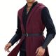 Medieval Men's Surf Jacket Linen Hooded Tunic Larp Ranger Role Play