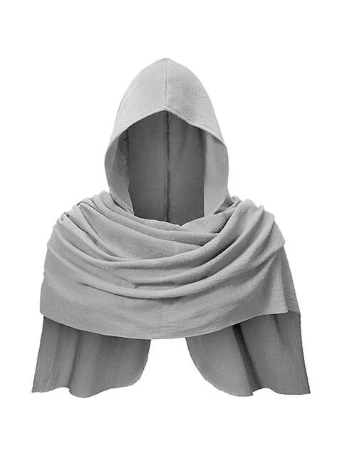 Medieval Hooded Shawl Scarf Renaissance Viking Hooded Shawl Stage Performance Cosplay Costume