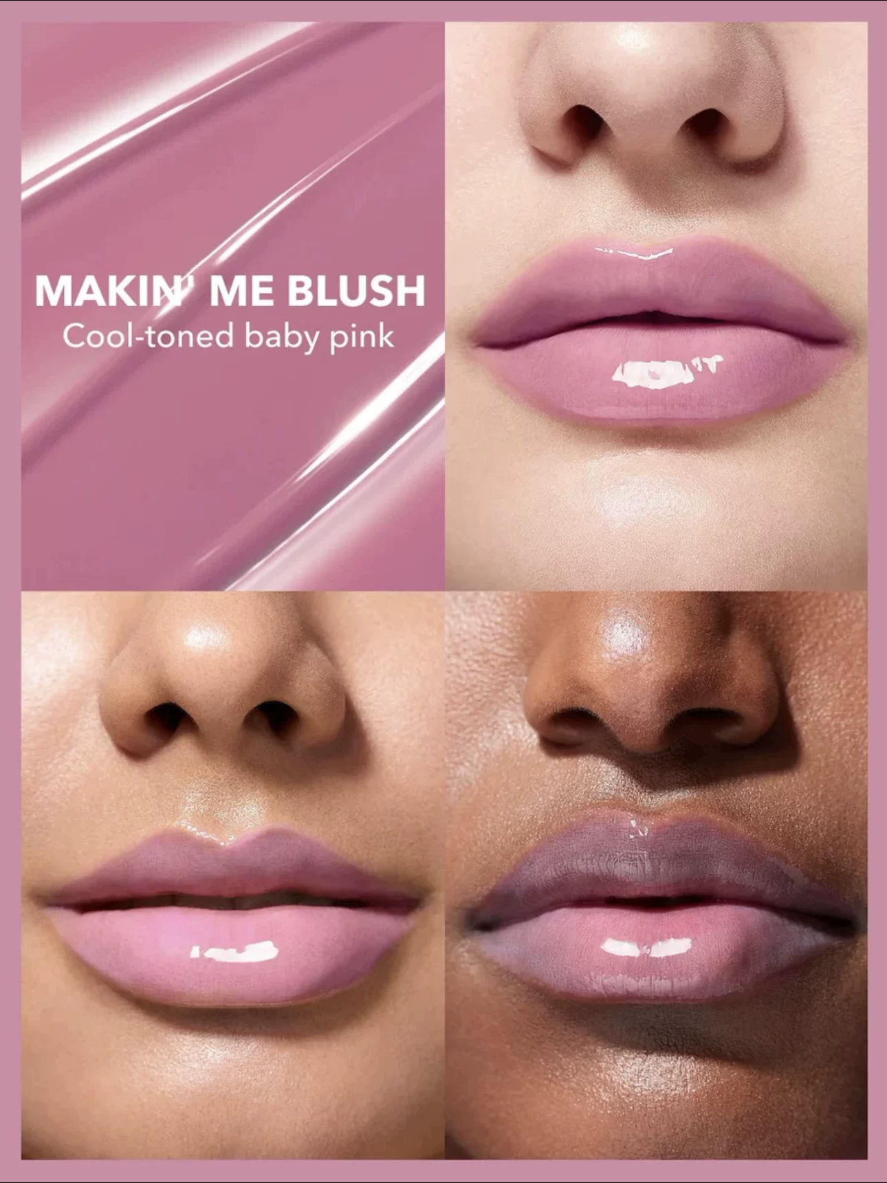 Container, lip gloss, nutritious glossy lipstick, USA, mirror effect