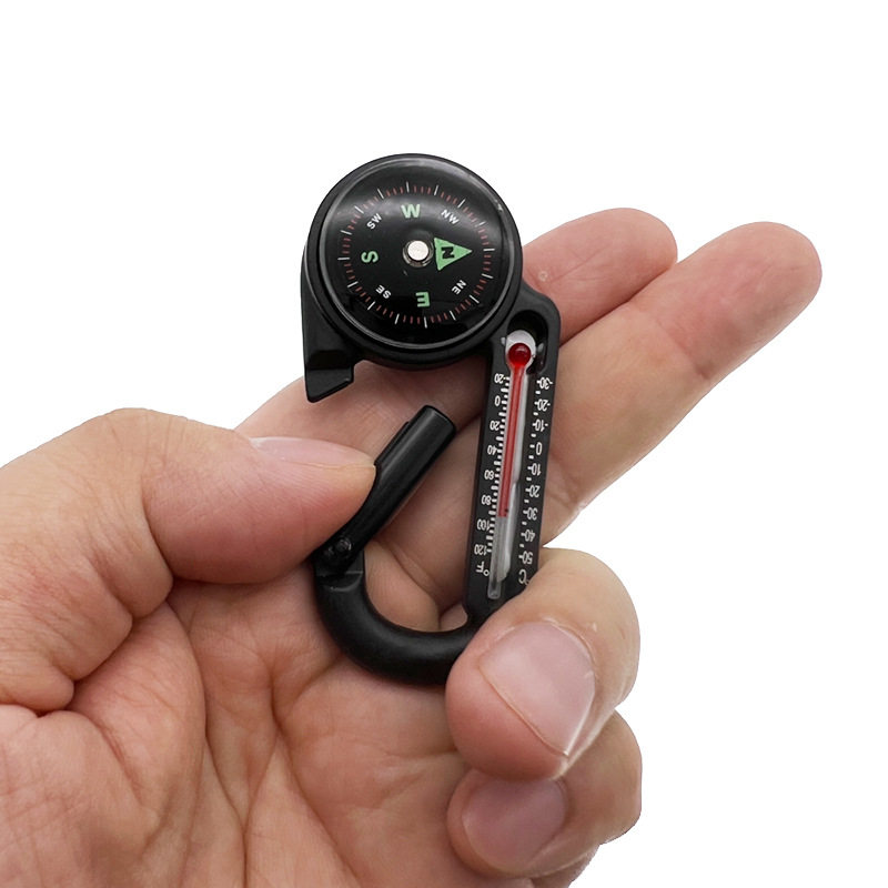2026年探野者登山扣指南针多功能户外指南针带温度计便携式钥匙扣指南针怎么选？