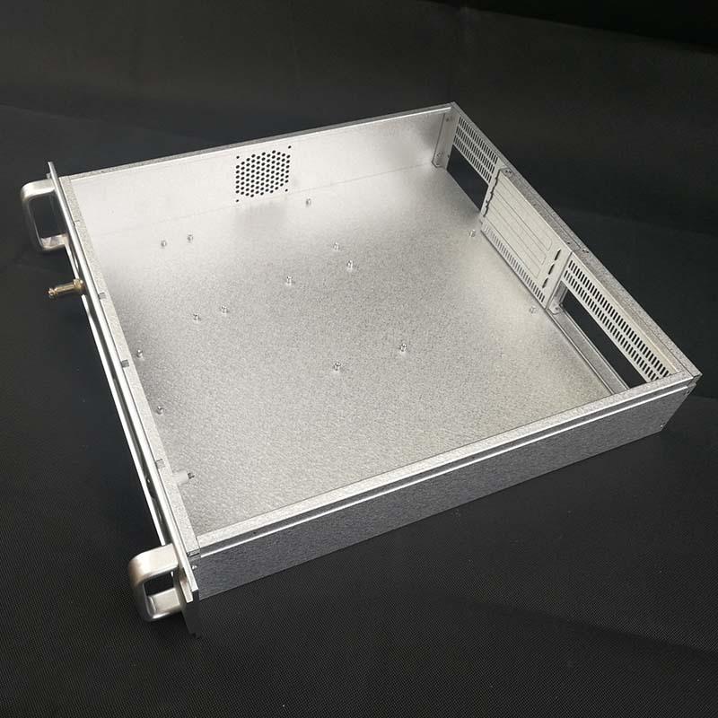 Manufacturer supplies iu chassis non-standard sheet metal housing instrument housing chassis cabinet equipment housing sheet metal chassis