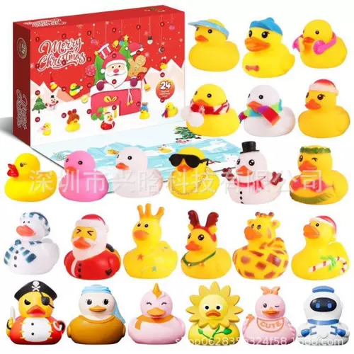 Рождественская резиновая календарная календаря календарь для слепой коробки для слепой коробки