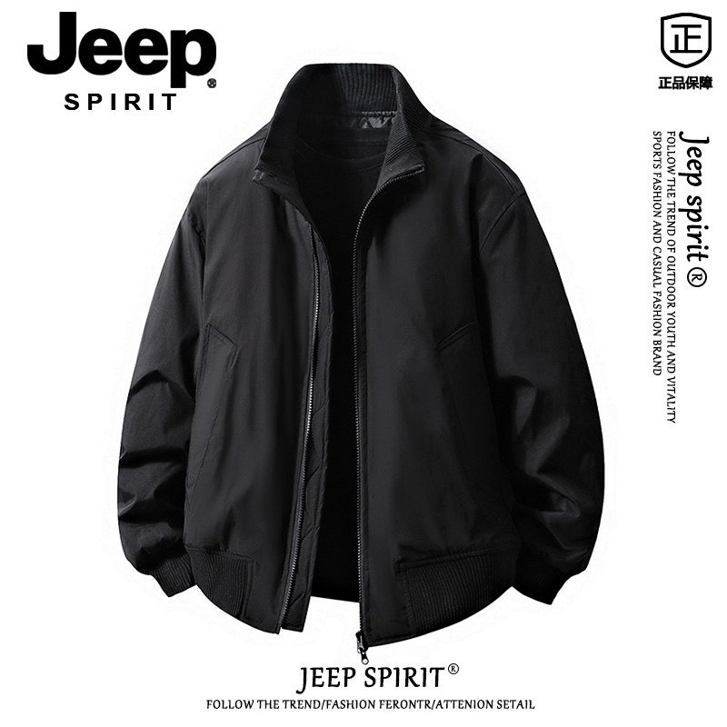 Винтажная куртка JEEP для отдыха на открытом воздухе, мужская весенне-осенняя новинка 2026 года, высококачественная куртка-бомбер, мужская