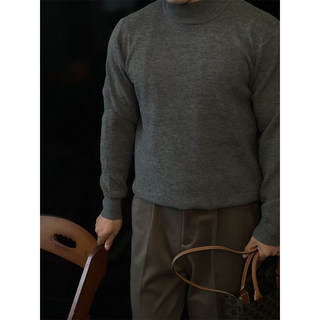 简素Design半高领保暖毛衣针织打底衫男内搭上衣慵懒风休闲秋冬款