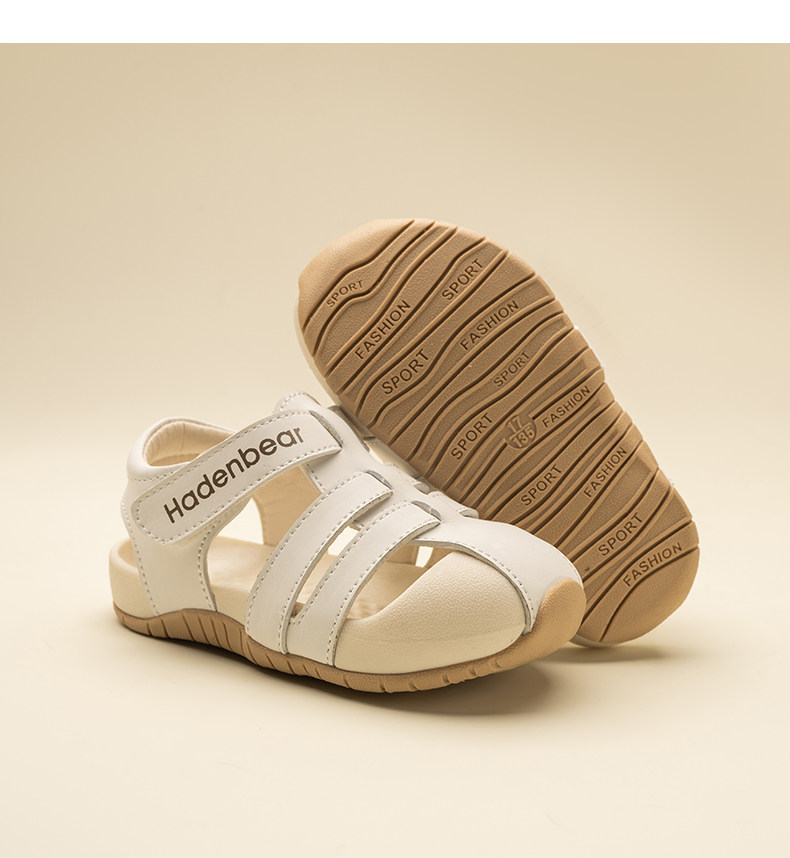 Harden Bear Children's Shoes Closed-Toe Sandals for Boys 2026 Summer New Soft-Soled Sports Beach Shoes for Girls Fashionable — 17