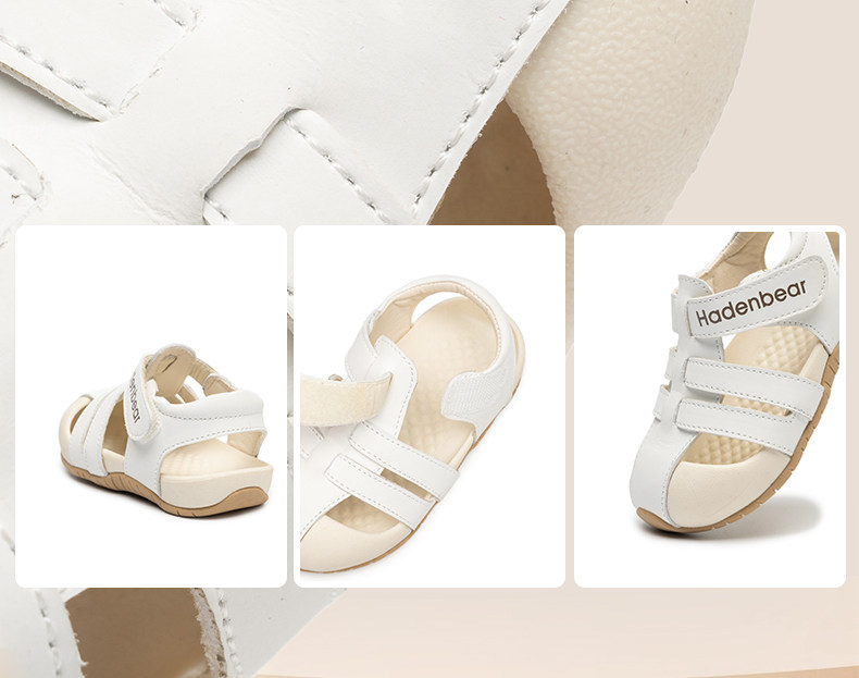 Harden Bear Children's Shoes Closed-Toe Sandals for Boys 2026 Summer New Soft-Soled Sports Beach Shoes for Girls Fashionable — 11