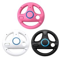 3 Color 4 Suction Cup ABS Steering Wheel for Wii Kart Racing