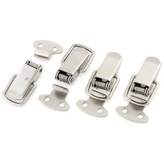 Cabinet Spring Loaded Toggle Switch Latch Hasp 4 pcs