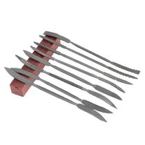 8Pcs 200mm Wood Working Rasp Riffler File Set Double Ended C