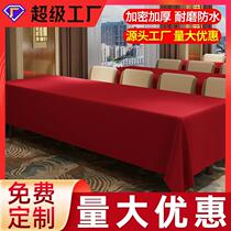 Rectangular tablecloth hotel office exhibition event promotion tablecloth custom size multi-color optional