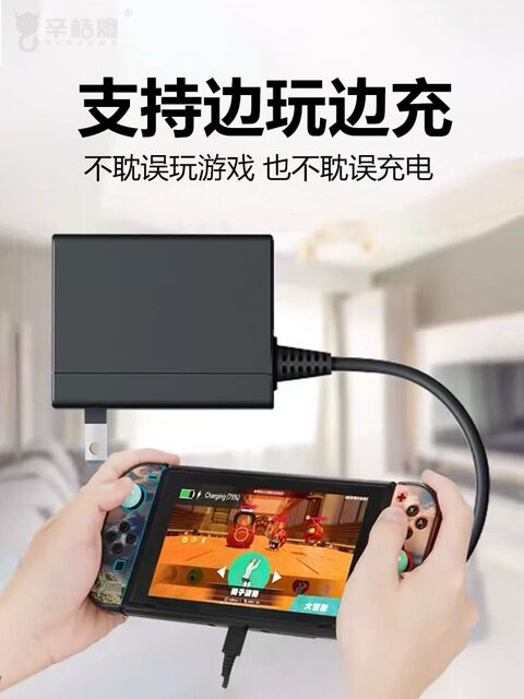 Universal Accessories for Chinese, Hong Kong, and Japanese Versions of Nintendo Switch, Compatible with Nintendo Switch Chargers, Domestic Nintendo Oled Game Console Controller Charging Cable, Lite Console Power Cord, Dock Charging Head