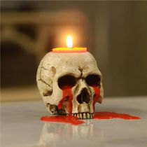 Novelty Skull Candle Holder Atmosphere Background Candle