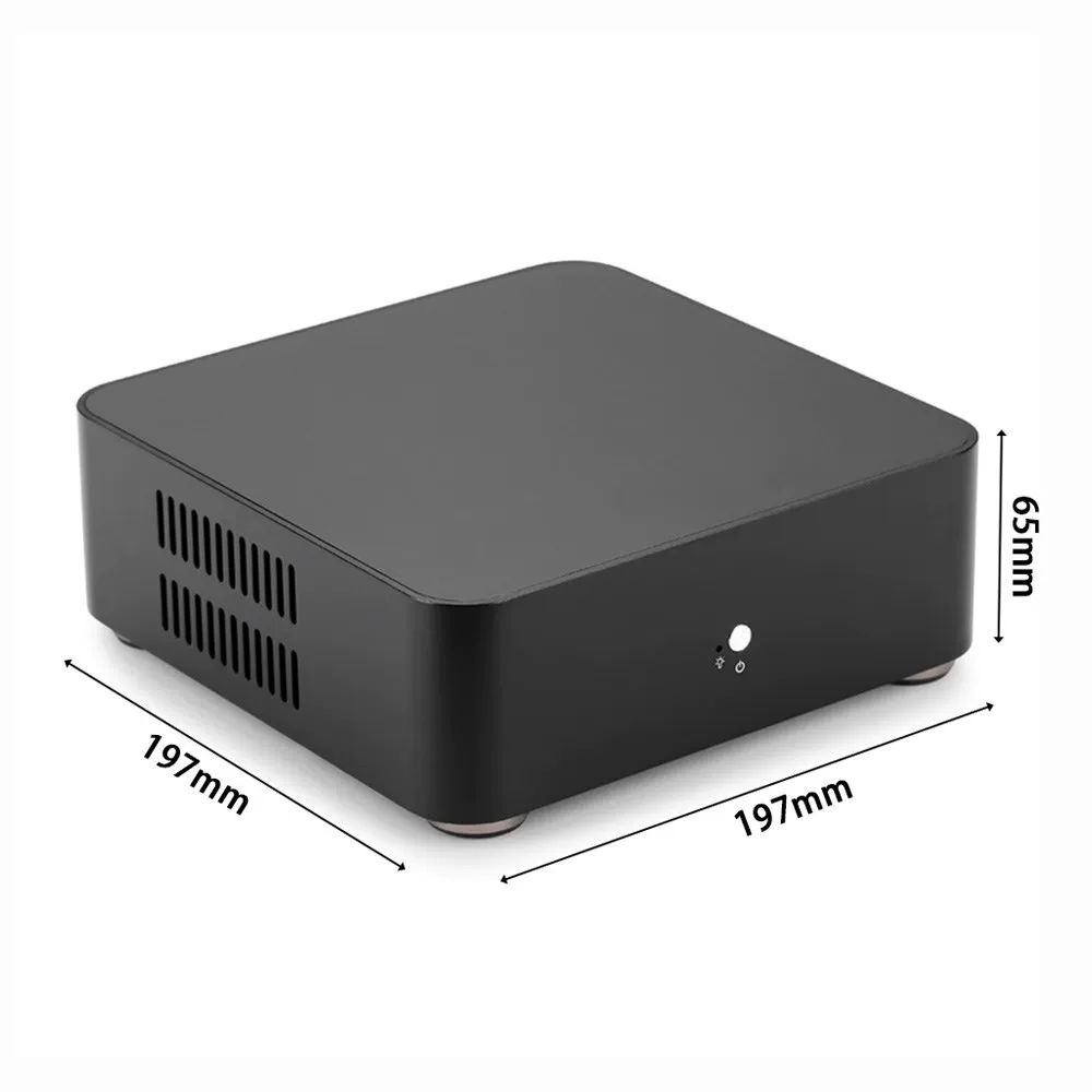 Корпус мини-ITX из алюминия RGeek для ПК, корпус HTPC S