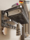 Perforated Towel Rack Bathroom Installation Integrated Wall-Mounted Rack Toilet Washroom Towel Rack