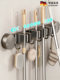German High-End Suction Cup Mop Wall Mount Clip Bathroom Wall Storage Hook Bathroom Shelf Mop Holder No Drilling Required