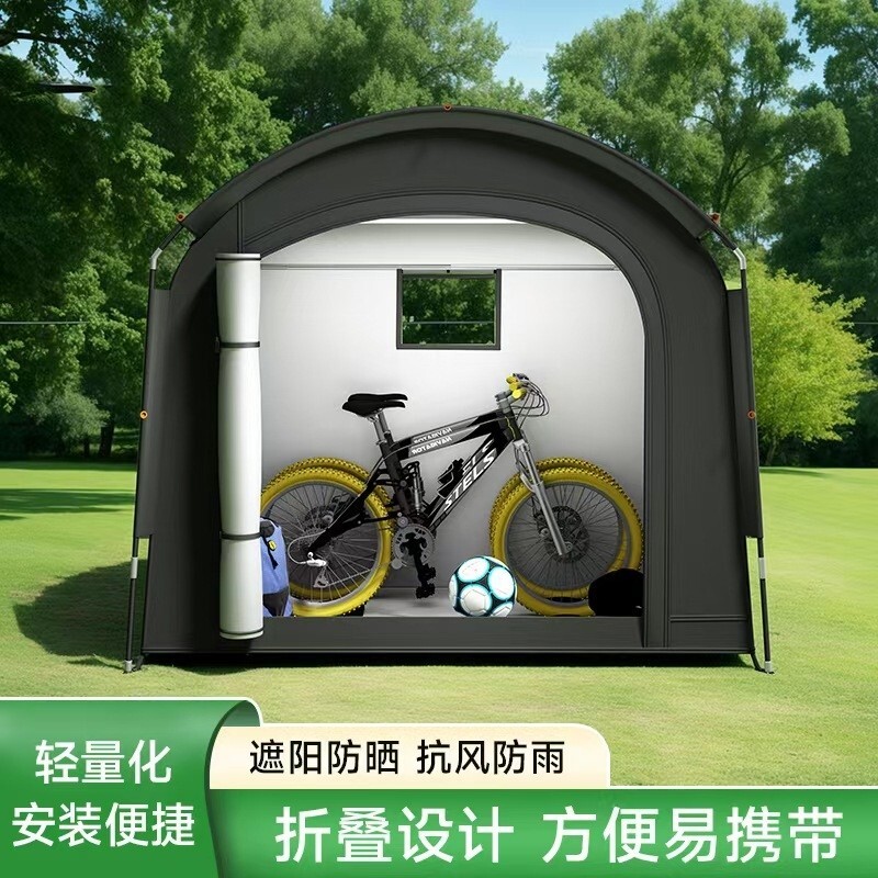 Bicycle storage tent detail 4