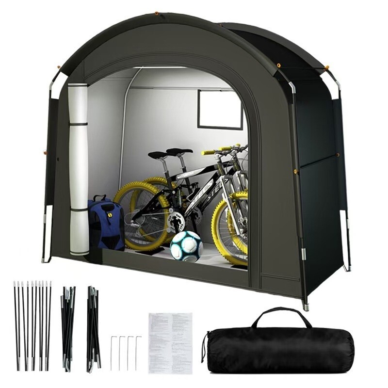 Bicycle storage tent detail 8