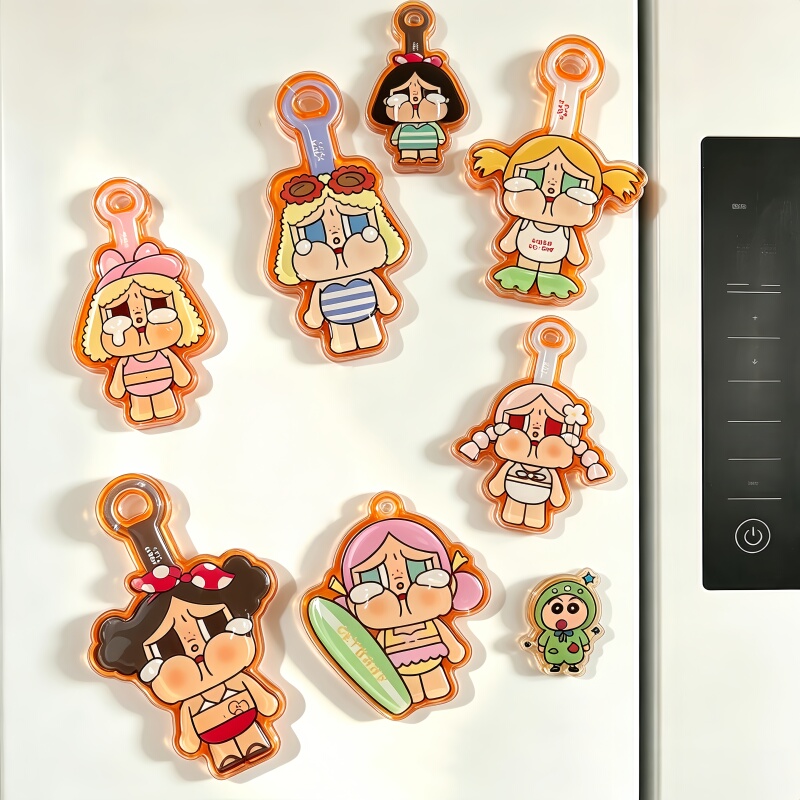Crying Baby Refrigerator Magnet DIY Keychain Pendant Material Kit Handmade Acrylic Board Creative Gift for Friends Crying Baby Refrigerator Magnet DIY Keychain Pendant Material Kit Handmade Acrylic Board Creative Gift for Friends