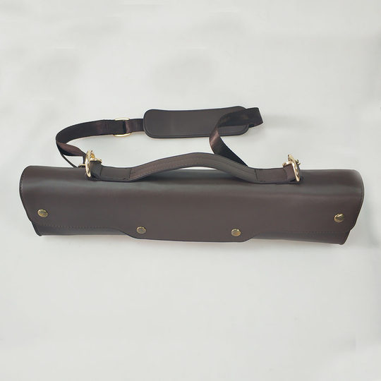 Коричневый футляр для флейты, портативная сумка, чехол для хранения духовых инструментов, аксессуары для музыкальных инструментов, большой объем, отличная цена
