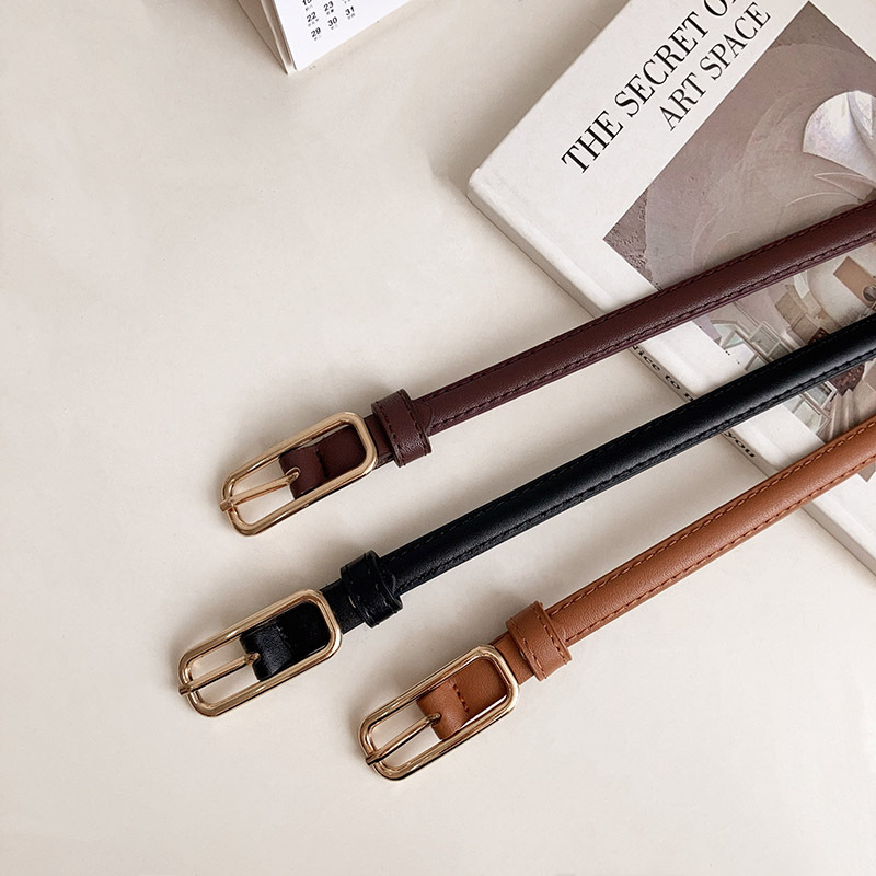 Korean Retro Small Belt for Women, Fashionable, Simple, Versatile, Casual, Suitable for Dresses, Jeans, Coats, Thin Belt, Trendy