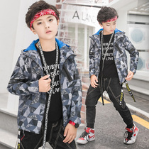 Childrens autumn boys and girls coat spring and autumn baby coat outfits outdoor clothing mountaineering leisure tide