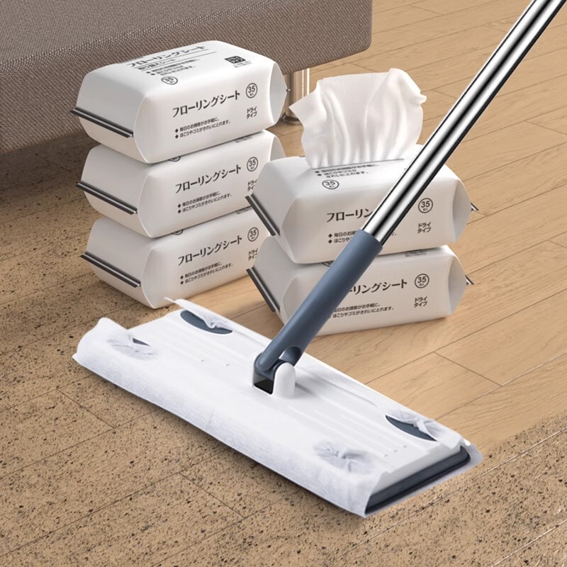 Japanese Electrostatic Dust Removal Mop Disposable Lazy Flat Mop Paper Mopping Wipes Household Hand-Washable Mop Japanese Electrostatic Dust Removal Mop Disposable Lazy Flat Mop Paper Mopping Wipes Household Hand-Washable Mop