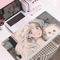Beautiful Girl Mouse Pad Girls Extra Large Mouse Pad Ins Style Computer Keyboard Pad Desktop Non-Slip Soft Mat