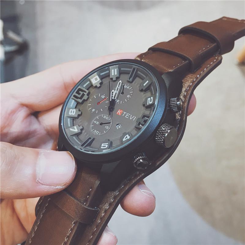 Japanese Amazon Hot-Selling Men's Watch, Fashionable, Trendy, Casual, Creative, Personalized, Special Forces Style, Large Dial Watch for Men