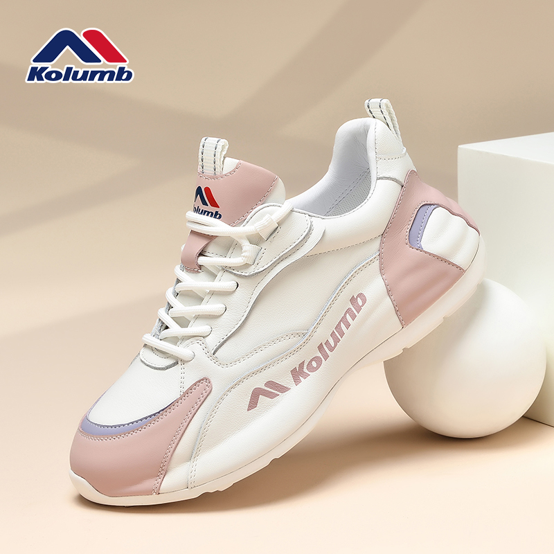 Kolumb Summer Women's Shoes 2026 New Popular Genuine Leather Thick-Soled Casual Shoes Summer Sports Shoes for Women