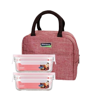 Glaslock Import Heat Resistant Tempered Glass Preservation Case Oven Available Rectangular Lunch Box Lunch Box 2459