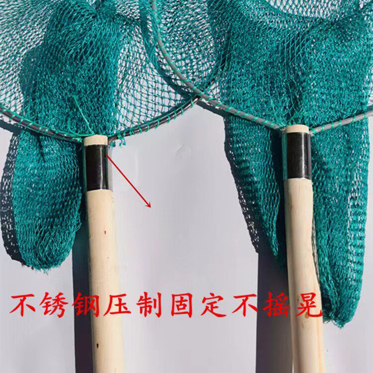 🎣 实木鱼捞网精准捕捞你的海鲜乐趣🐟-抄网-淘宝好物网