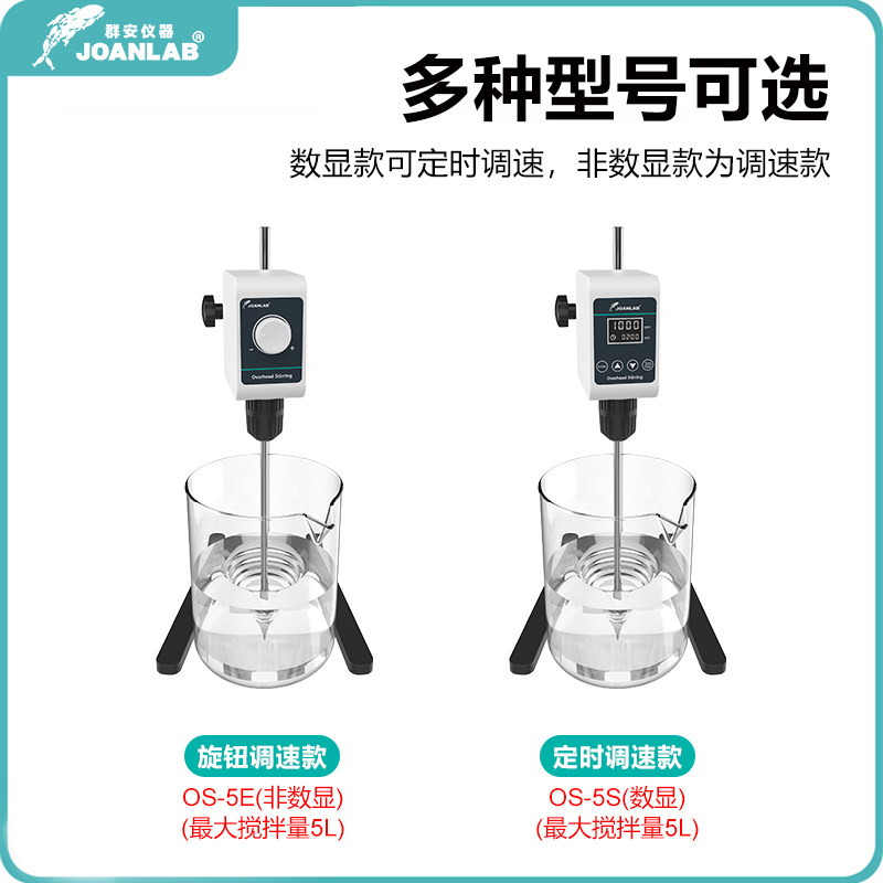 实验室电动搅拌器小型数显恒速大功率机械工业分散机顶置式搅拌机