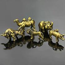 NEW Mini Retro Brass Animal Camel Statue Desk Decoration
