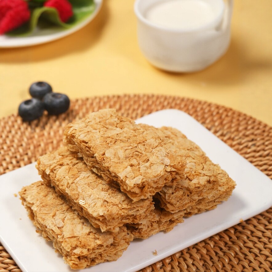 【日期新鲜】全麦脆燕麦片全谷物健身代餐棒饼干低脂即食0添加糖