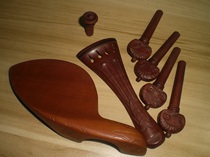 Jujube carved violin accessories violin tailpiece pegs chinrest tailpiece 1 set free small lift fine-tuning tail rope