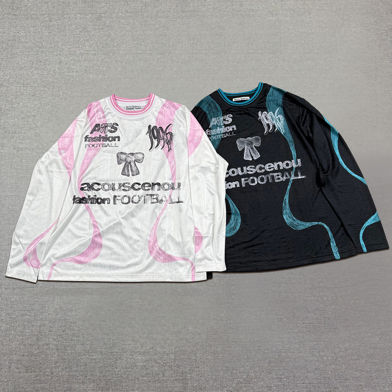 [Ceiling Top] Ac Acou Scneou 26Ss World Cup Jersey Limited Edition Men's and Women's Couple Style Long Sleeve T-Shirt