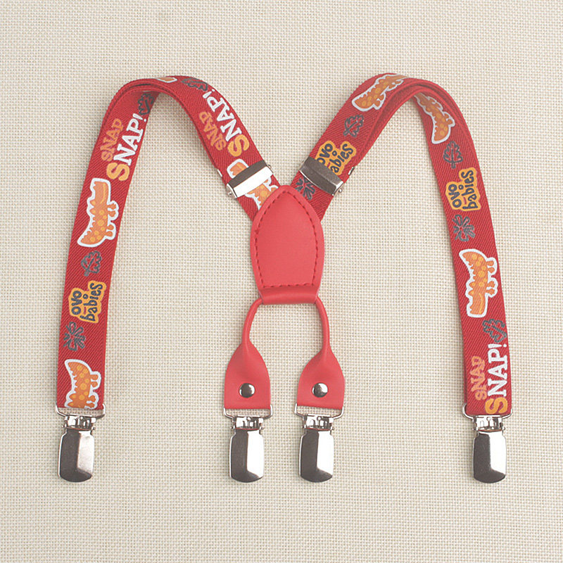 Children's suspenders anti-drop clip baby holder child cartoon hanging skirt school bag anti-slip buckle artifact cute